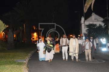 Peregrinación desde San Juan hacia Jinámar. ofrenda, reparto del potaje y festival folclórico (Foto TA y TF)